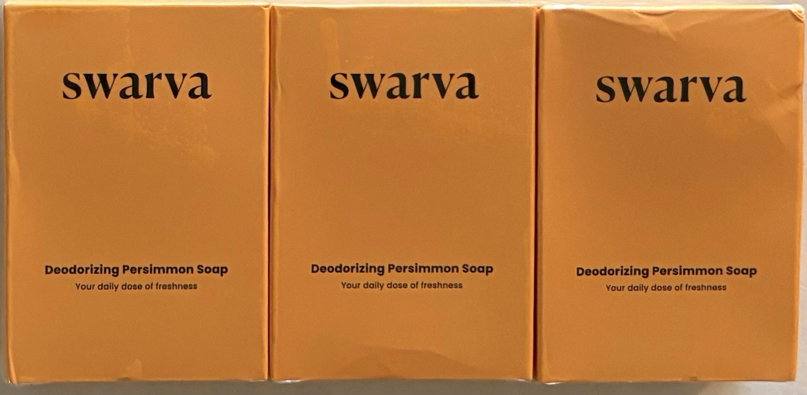 3PCS Swarva Deodorizing Persimmon Soap
