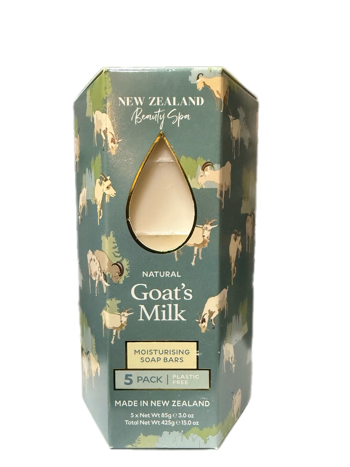 New Zealand Beauty Spa GOAT’S MILK Moisturizing SOAP Bars 5 Pack, 3oz per Bar