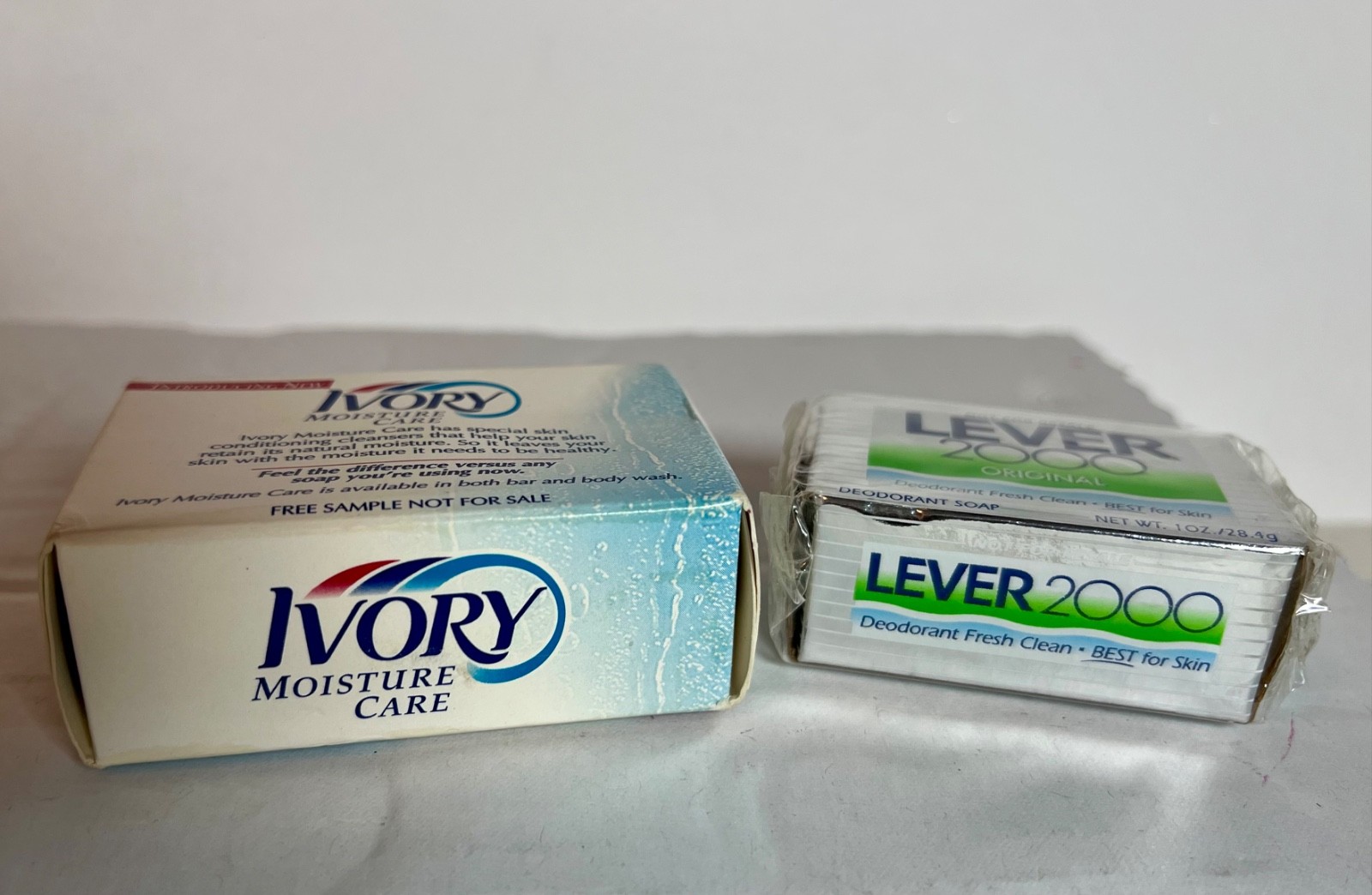 Vintage NOS Ivory Bar Soap 2oz & Lever 2000 Bar Soap 1oz Sample Sizes