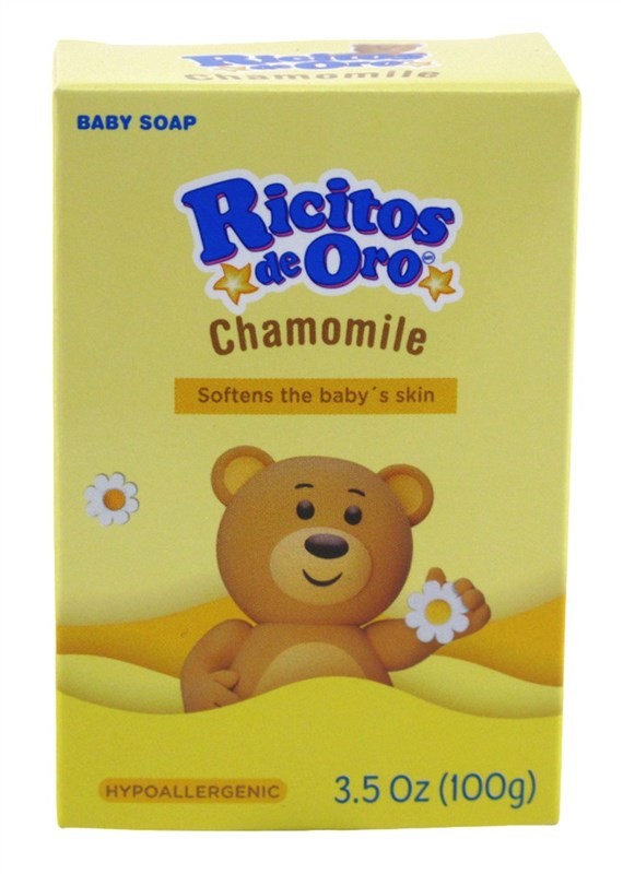(2 PACK) Ricitos De Oro Baby Soap Bar Chamomile 3.5 Ounce