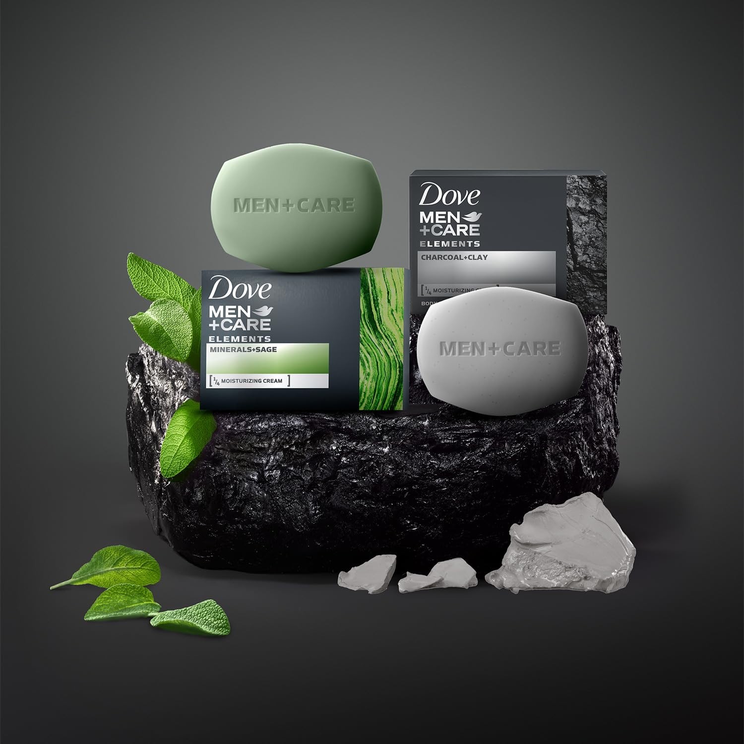 3.75 Oz Charcoal & Clay Body + Face Bar – Exfoliating Cleanser, 12 Bars