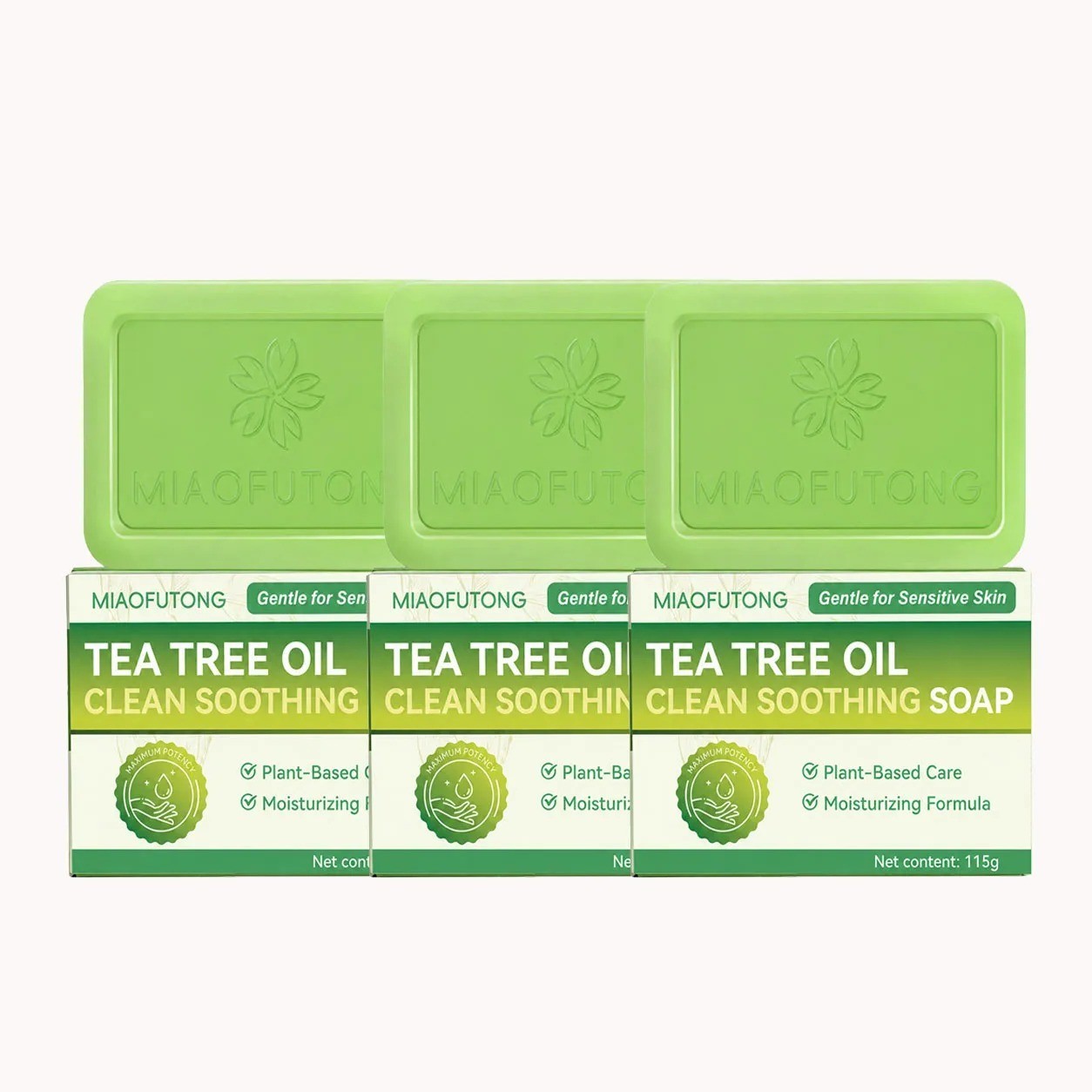 Veloma Soap Tea Tree Soap Bar Soap with Tea Tree Oil Natural Soap Body Skin Care