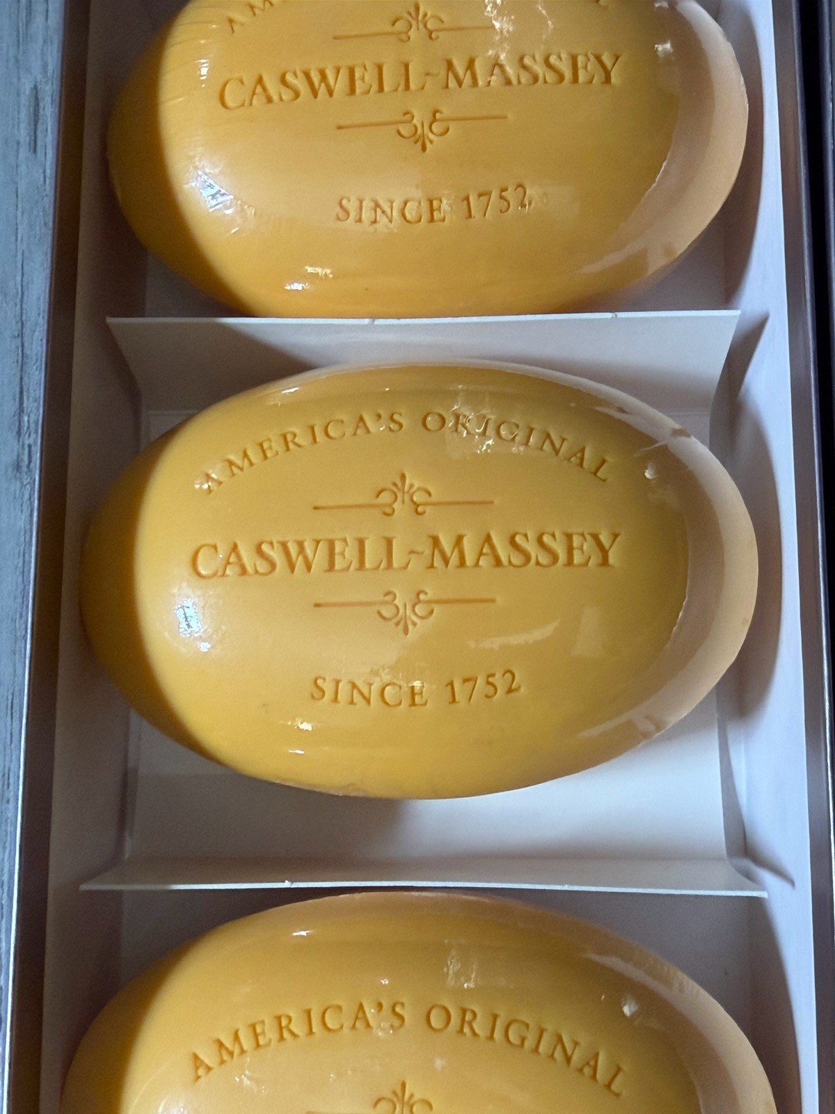 Caswell-Massey Verbena Bath Soap 3 Bars 5.8 oz Each Multipack Cruelty-Free