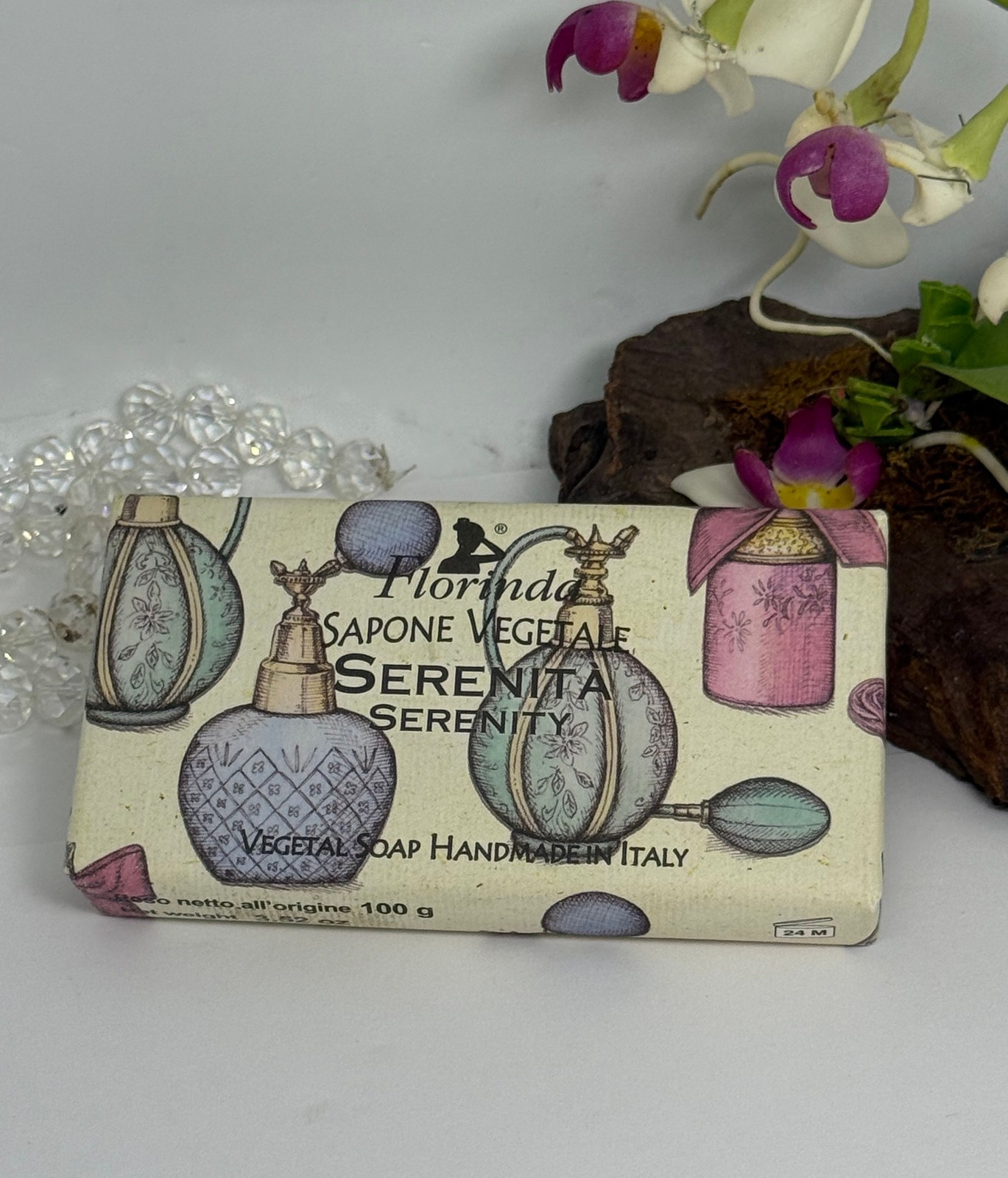 Florinda Serenita Serenity Perfumed Vegetal Bath Soap – 3.52 oz