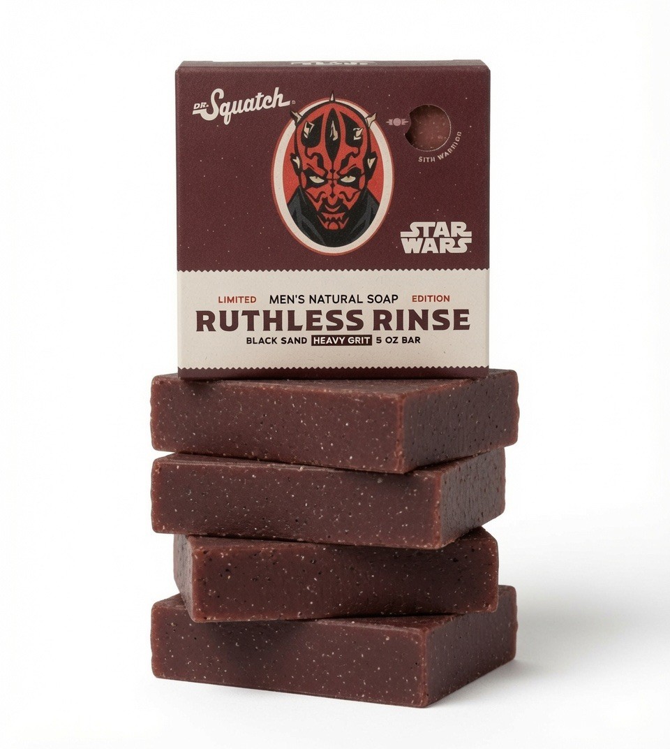 Dr Squatch Star Wars Ruthless Rinse Darth Maul Soap Limited Edition free ship