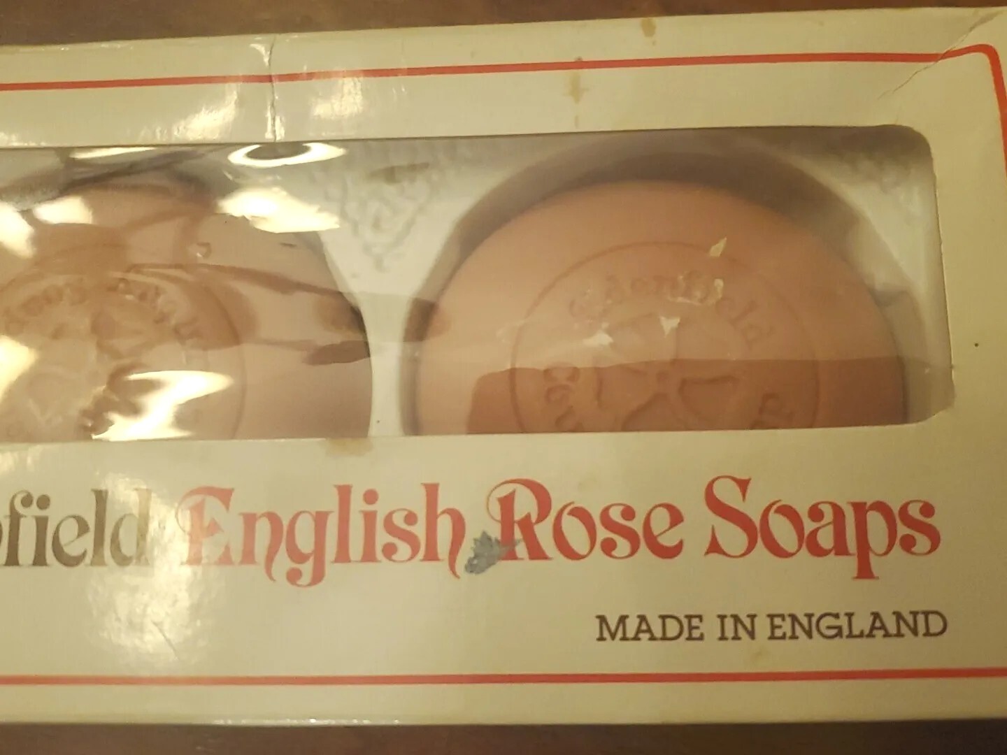 Vintage Edenfield Fine English Rose Soap 3 Bar Pack 10oz New Old Stock with Box