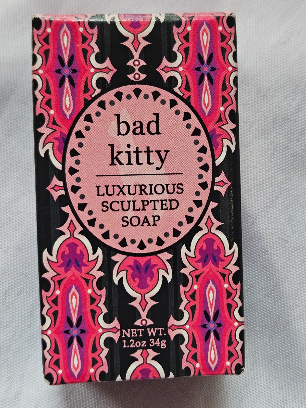 Bad Kitty Luxurious Sculpted Soap 1.2oz Black Cat Shape Novelty Gift Box