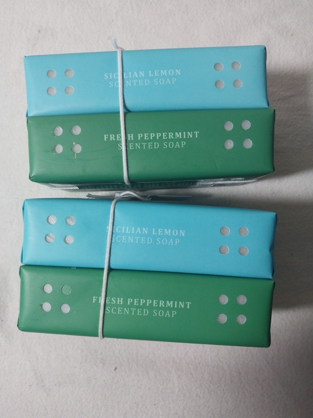 Castelbel Bar Soap 7 oz Ea 4 Pack Fresh Peppermint And Sicilian Lemon Portugal