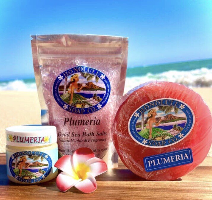 Honolulu Soap Company – PLUMERIA Hawaiian Pedicure Pack Gift Set-Made in the USA