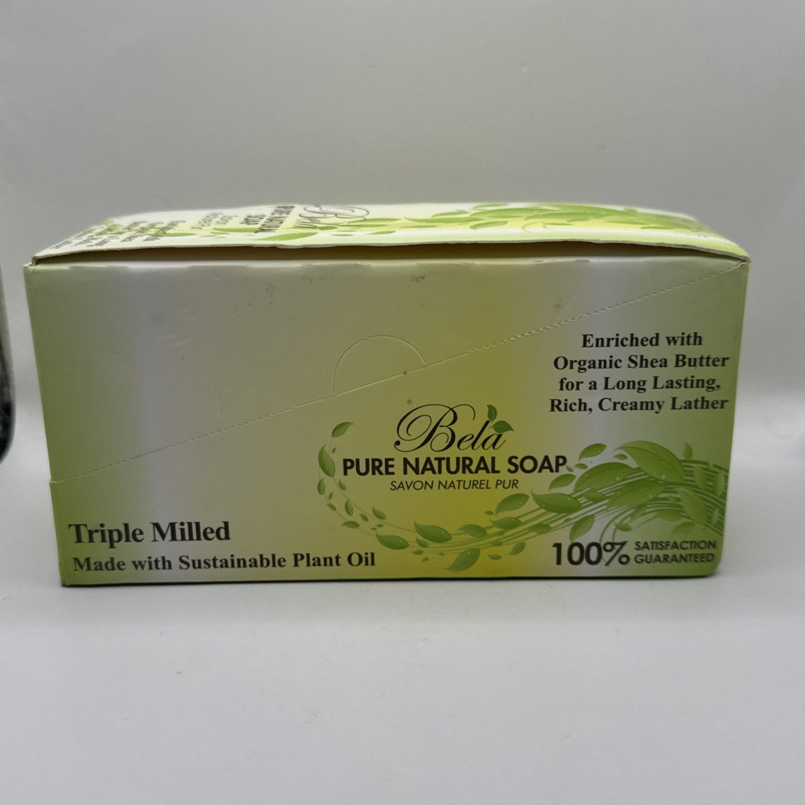Bela PURE NATURAL SOAP Triple Milled Soap, 3.3oz, 6 Bars, NEW FREE SHIPPING!