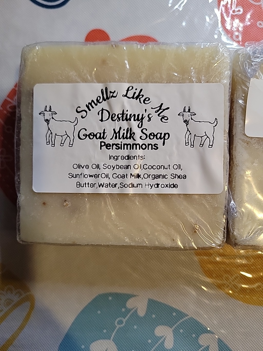 Homemade Goat Milk Soap Persimmons