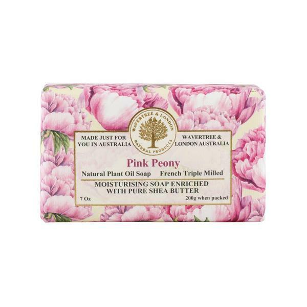 Wavertree and London Australian Natural Luxury Soap Bar 7 Oz Pink Peony