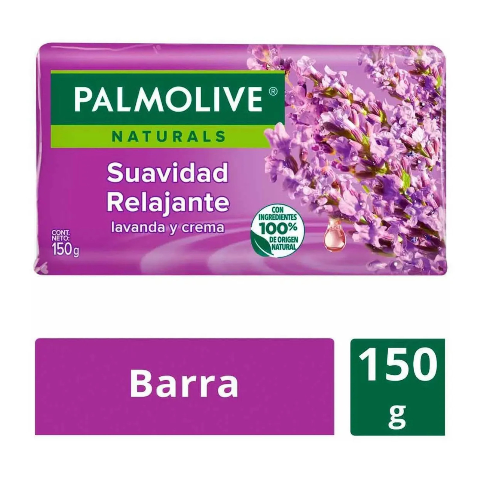 Palmolive Naturals Lavanda Crema Bar Soap Nutrición Relajante, 120g