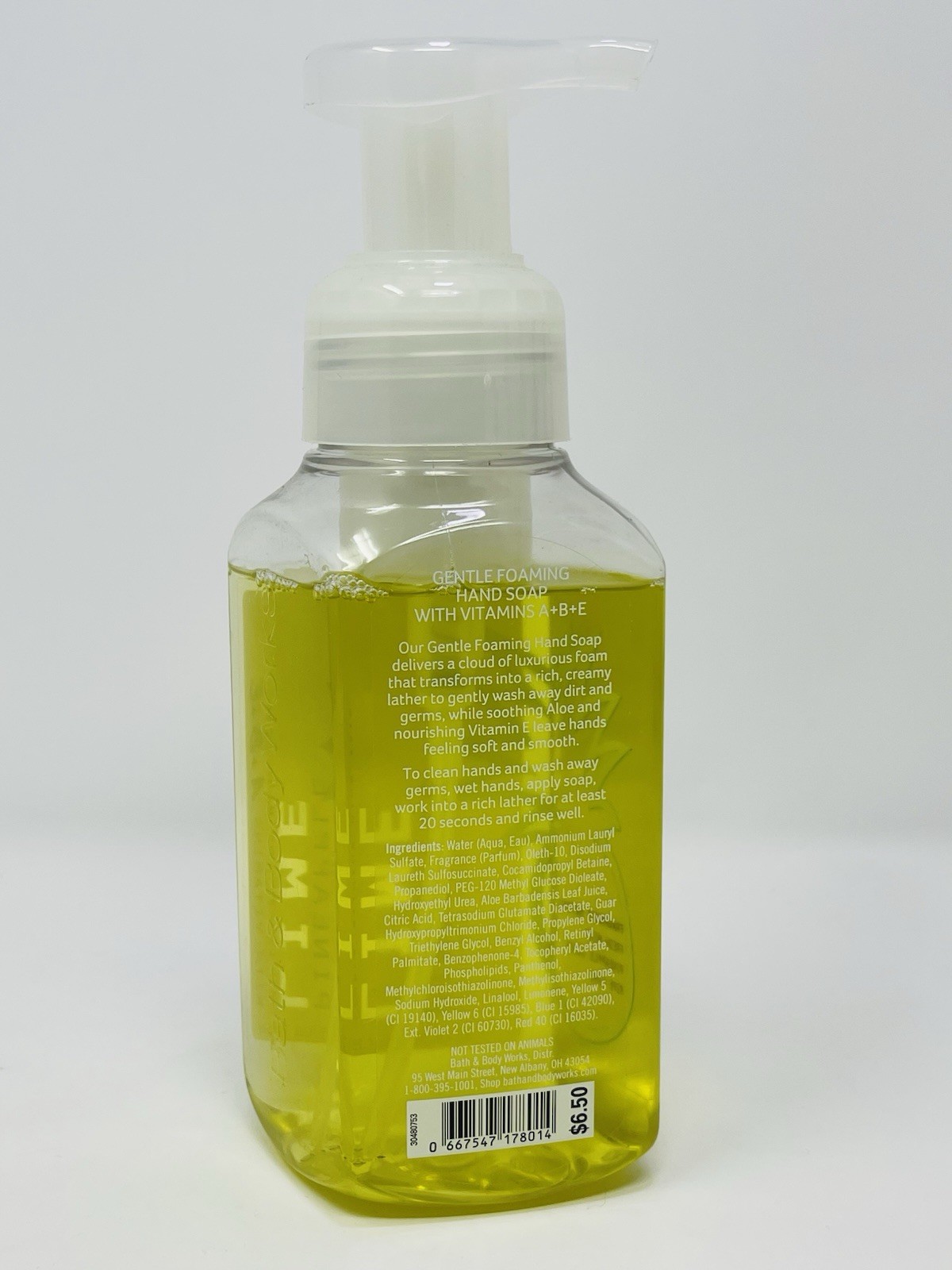 1 BATH & BODY WORKS Pineapple Lime GENTLE CLEAN FOAMING HAND SOAP NEW