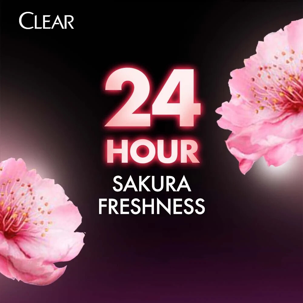 Clear Sakura Fresh Anti-Dandruff Scalp Care Cooling Fresh Shampoo 370ml 3x