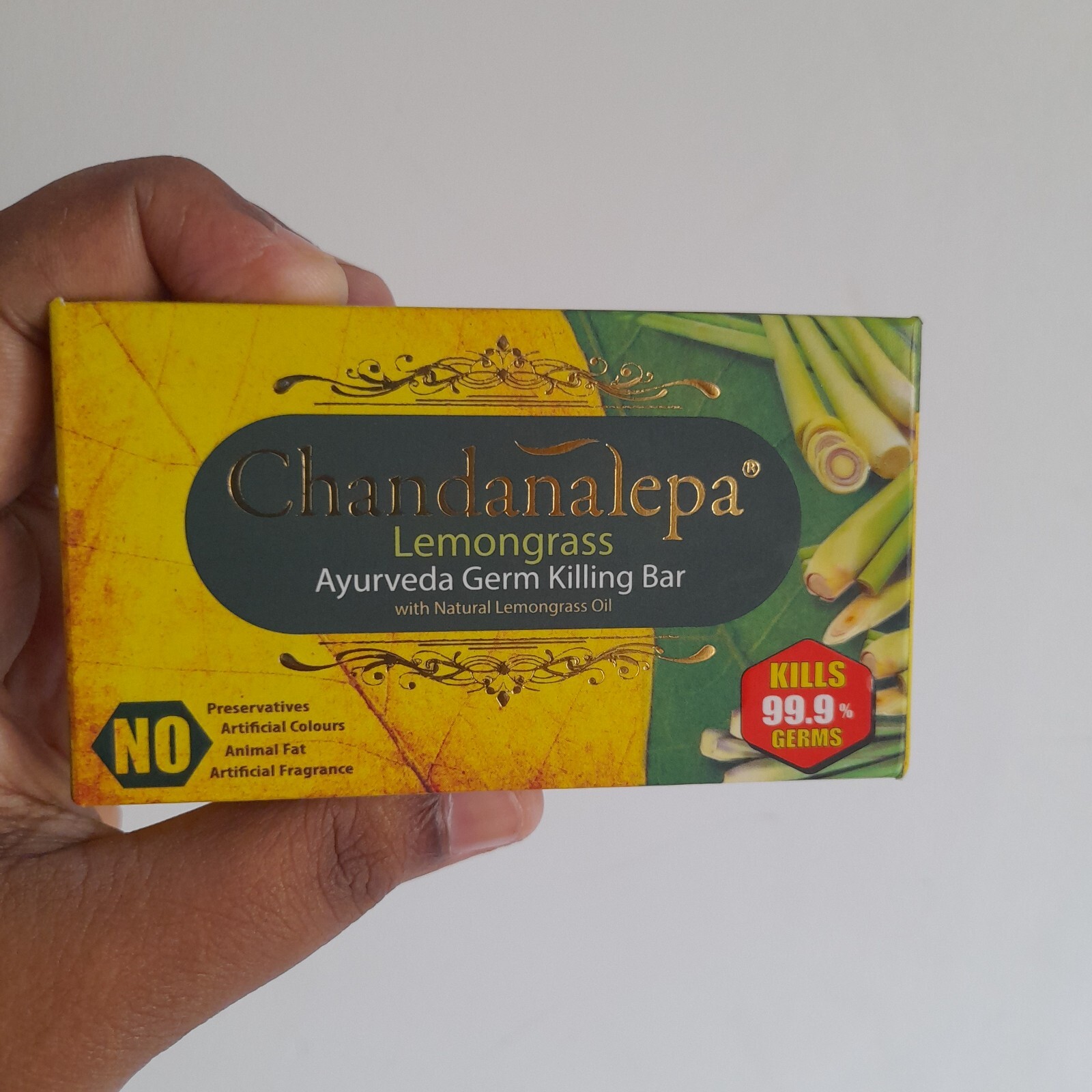 Chandanalepa Lemongrass Ayurveda Soap Ceylon Herbal Natural Herbal Healthy