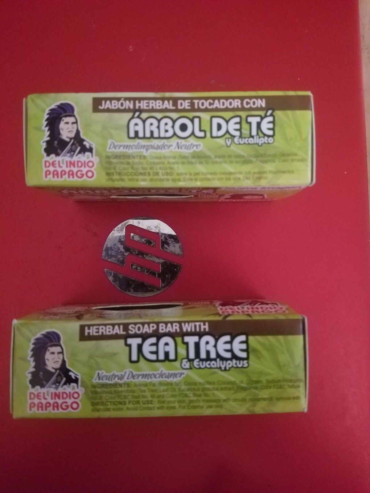 2 PACK JABON HERBAL DE TOCADOR ARBOL DE TE Y EUCALIPTO DEL INDIO PAPAGO