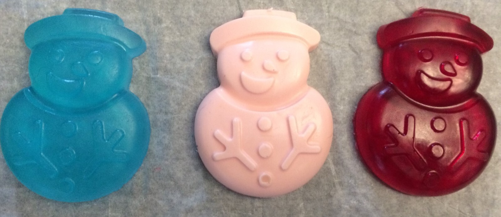 Snow Man Holiday Christmas Soap Set (3) Frozen pine Scented