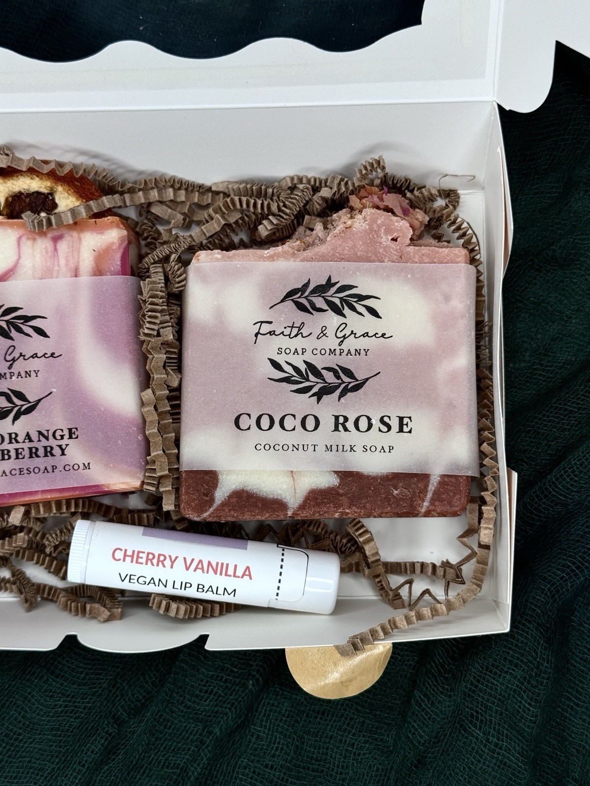 Handmade Natural Soap & Lip Balm Gift Set – 2 Bars – Perfect Gift