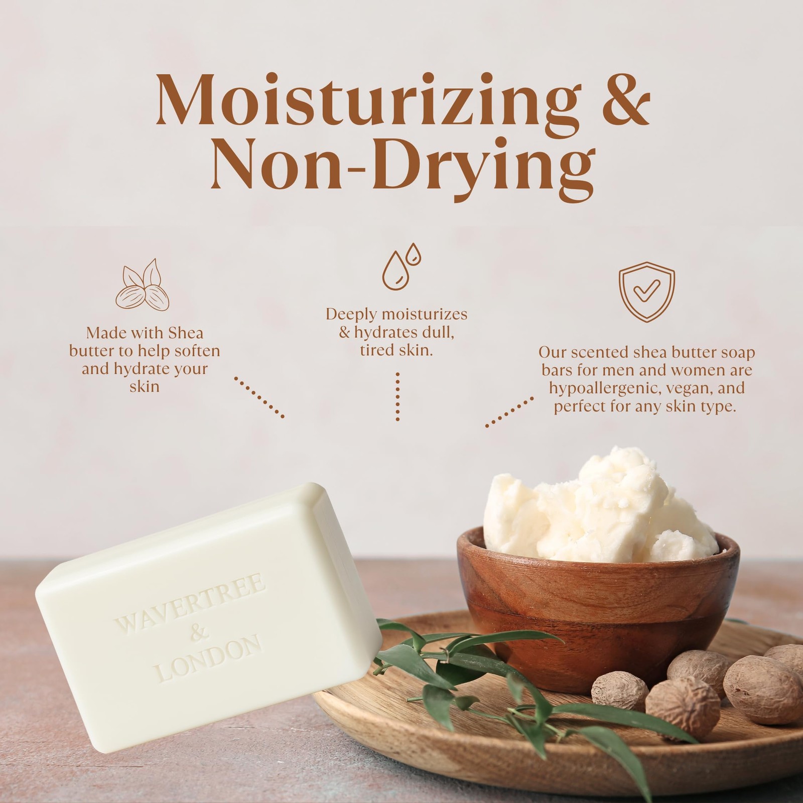 Wavertree & London Vanilla, Cedarwood & Cinnamon Scented Natural Soap (8 Bars…
