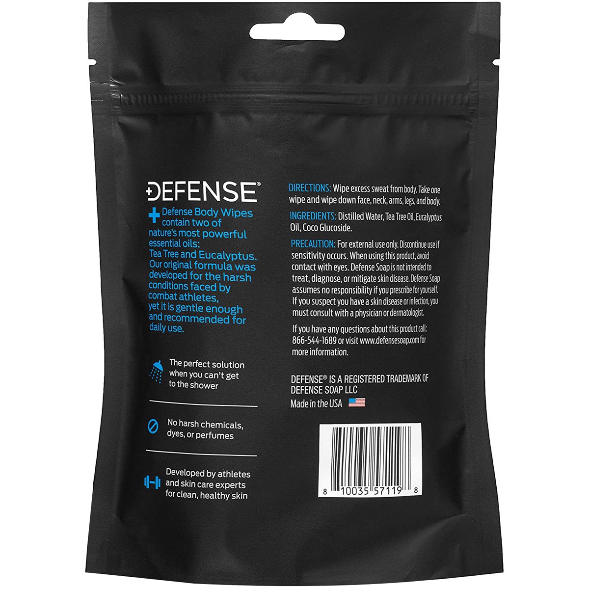 Defense Soap Original Body Wipes – 30 Wipes