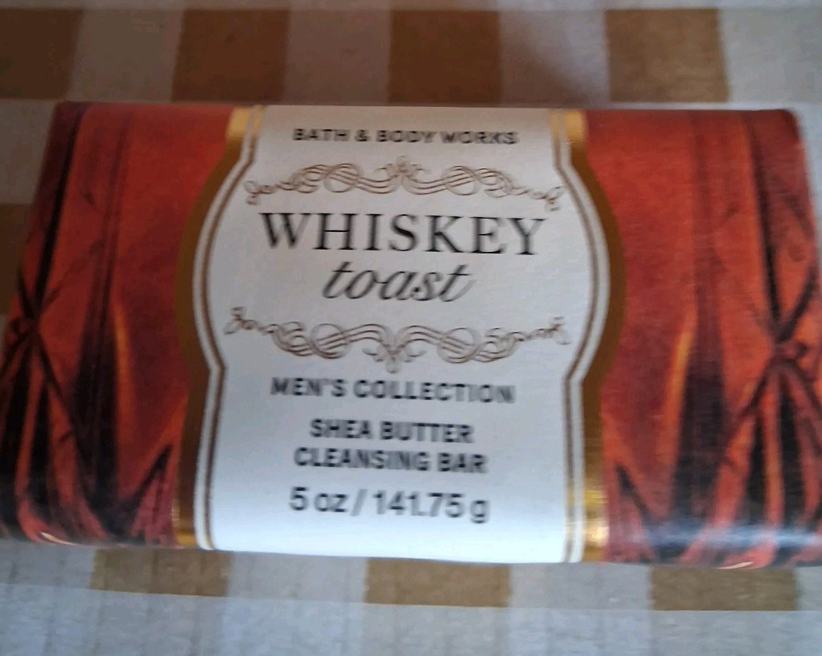 ALL NEW Whiskey Toast Shea Butter Cleansing Bar 5 oz Bath & Body Works