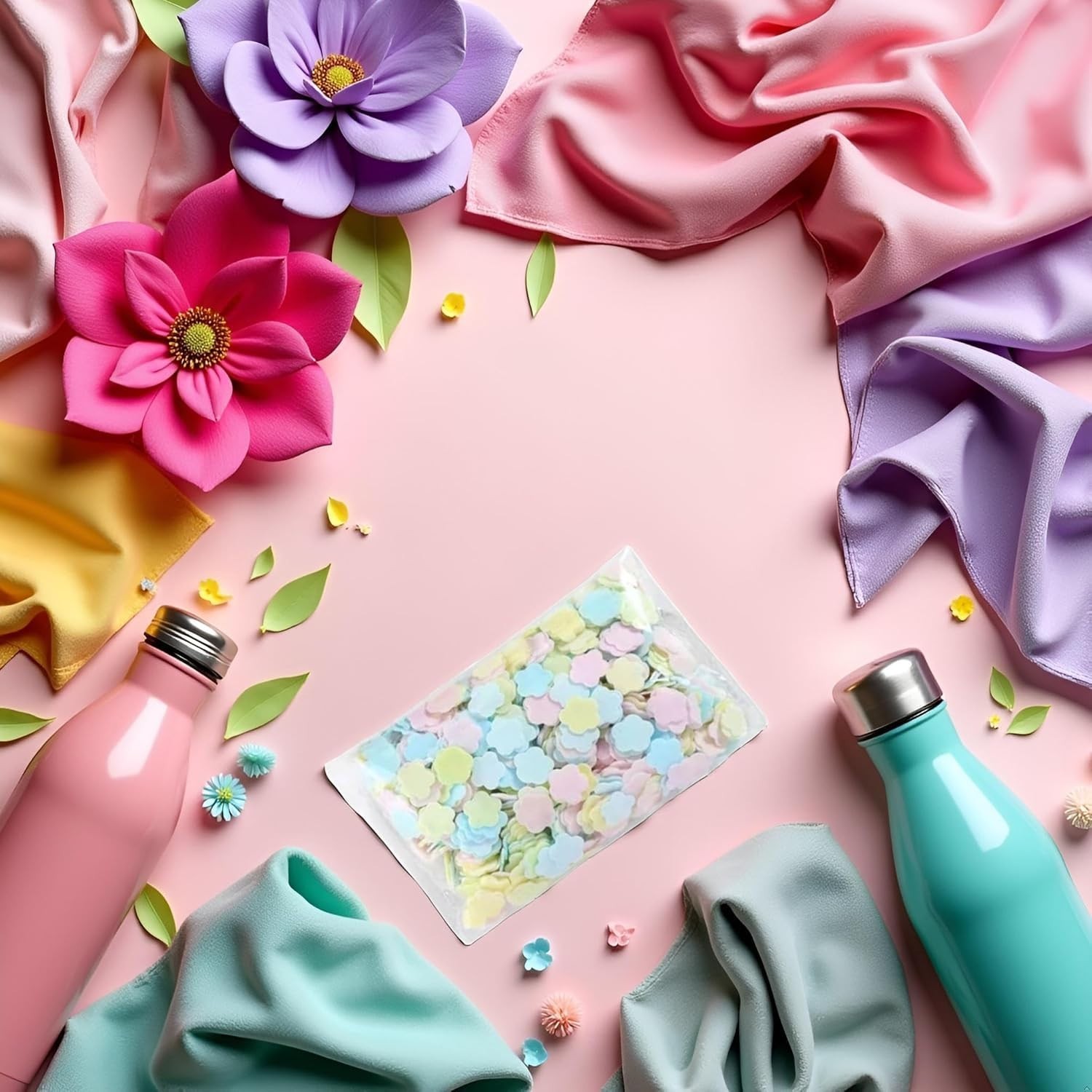 Portable 1000 Multicolor Disposable Soap Sheets – Perfect for Outdoor Adventures