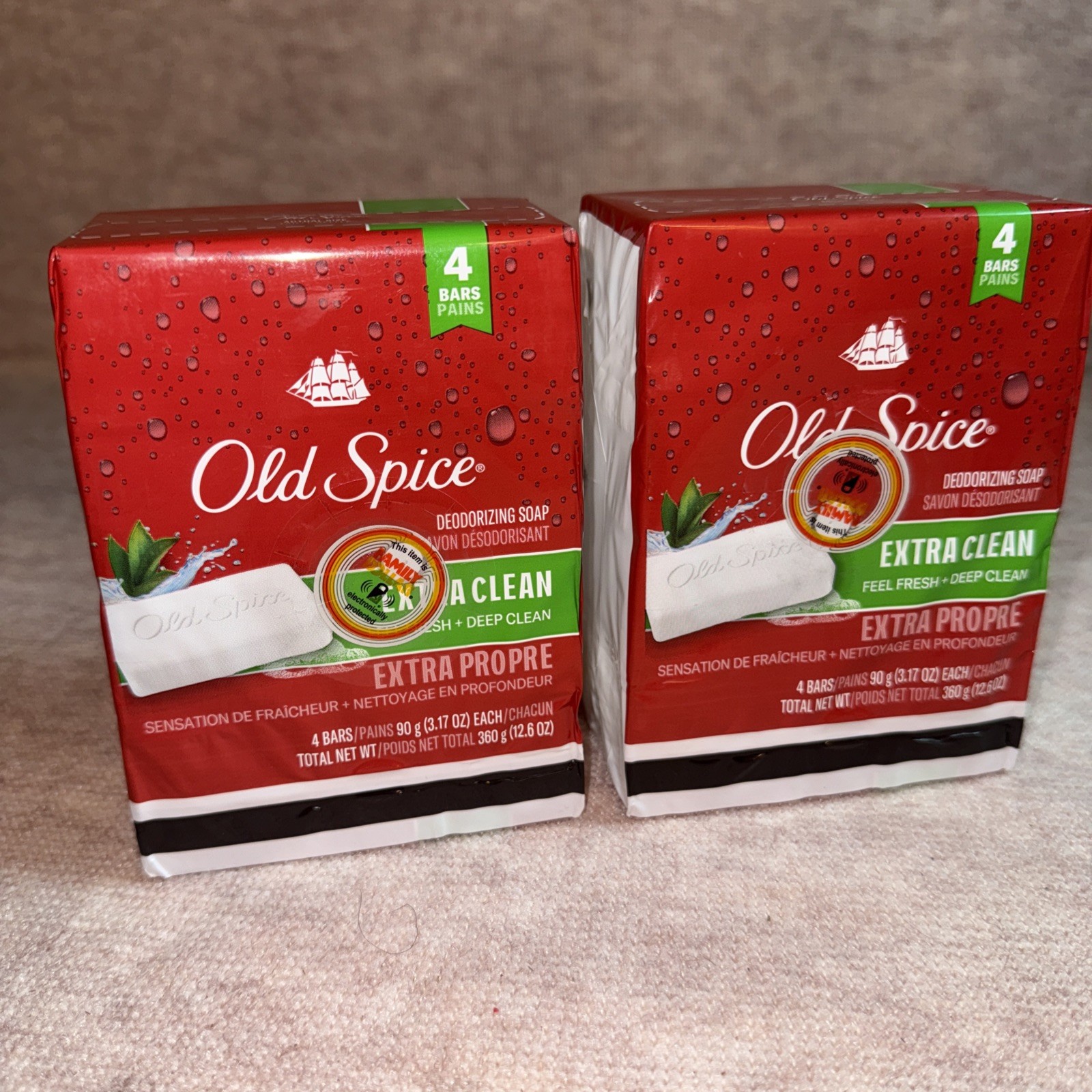 Old Spice Deodorizing Bar Soap Extra Clean Fresh & Deep Clean 3.17 oz. 8 Bars