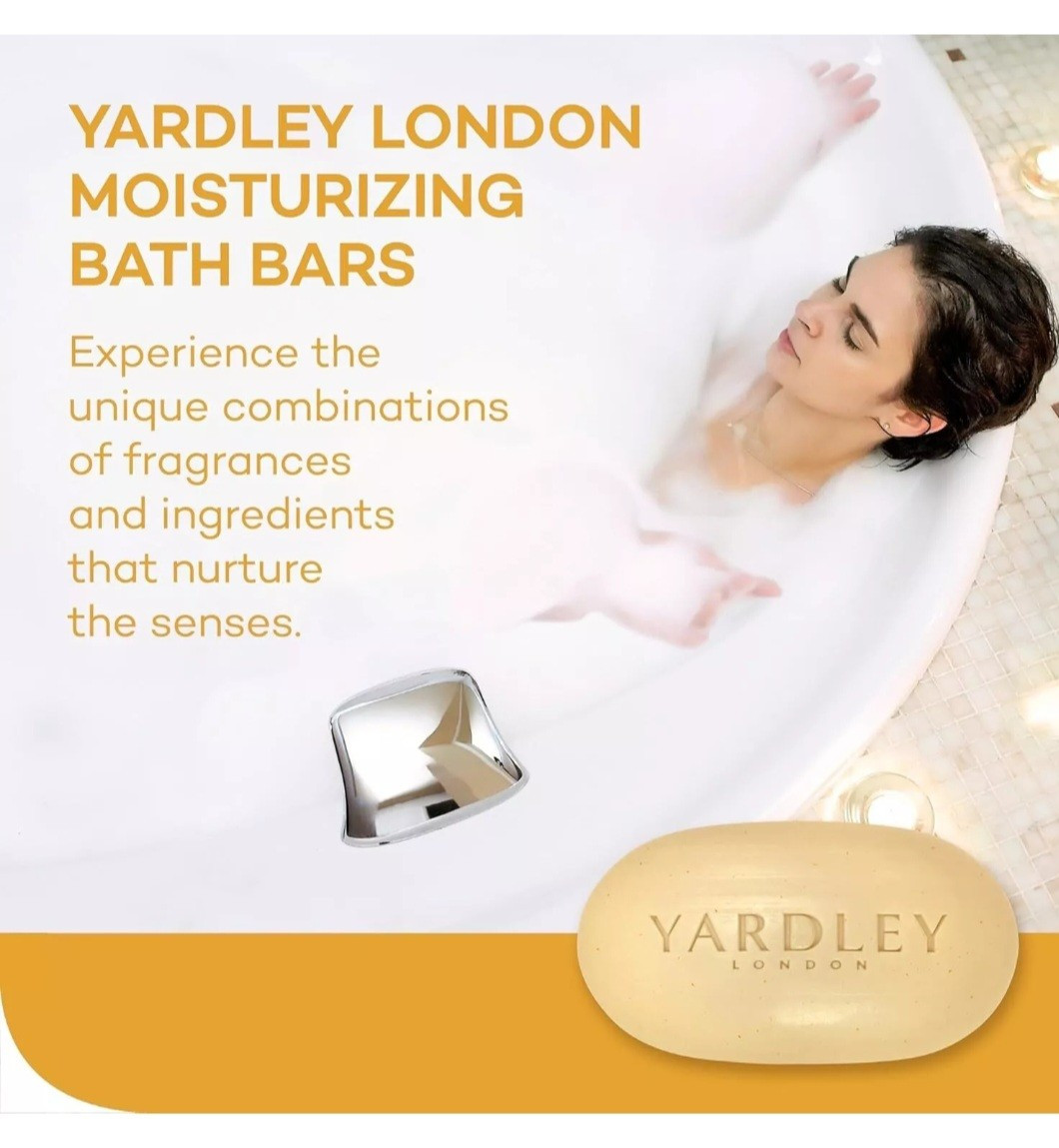 NEW! YARDLEY LONDON (4.0 Oz.) 113g ●OATMEAL & ALMOND● Nourishing Bath Bar🫧