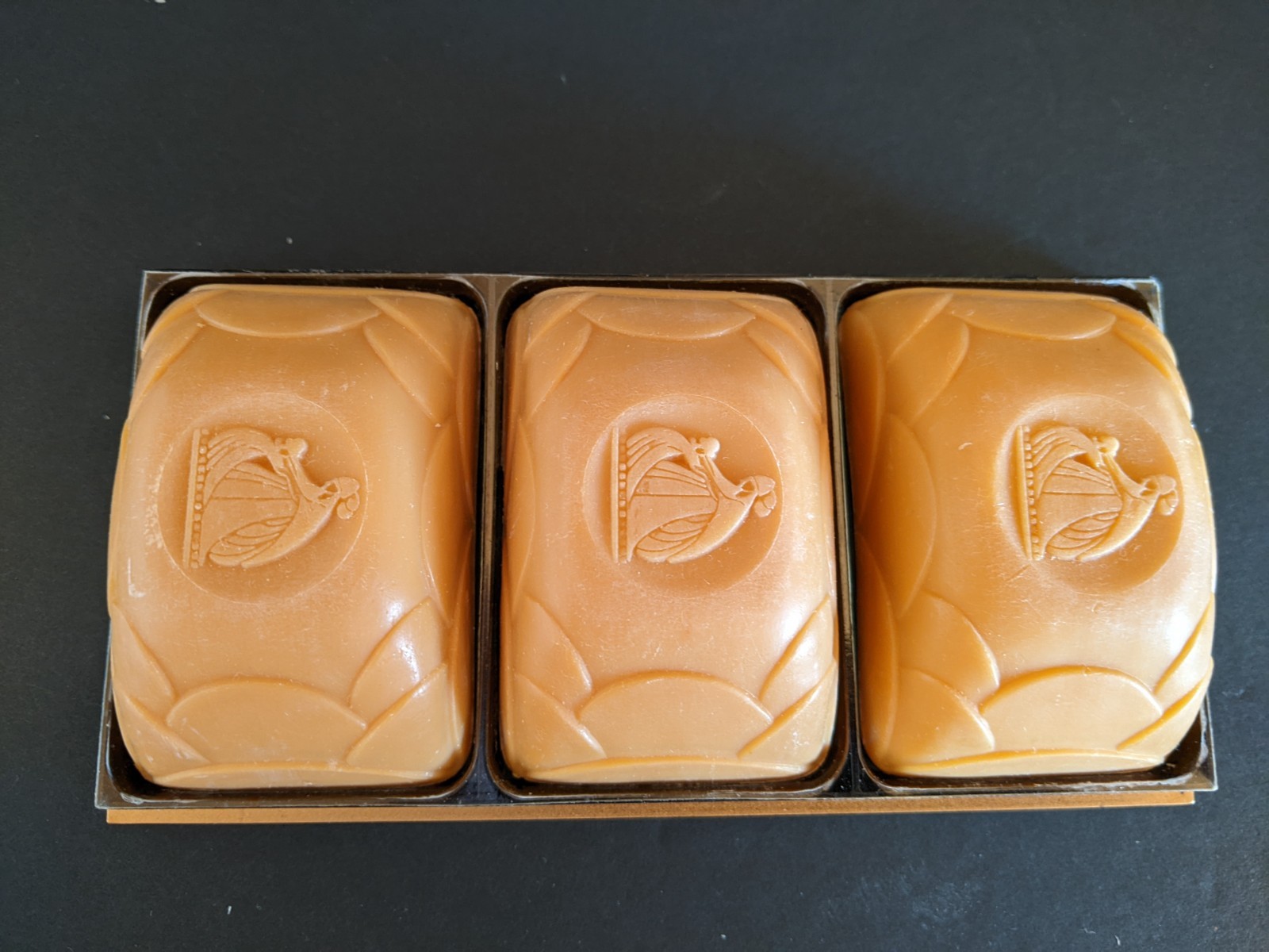 Vintage Lavin France 3X3.5oz Bars of Hand / Bath Arpege Perfume Soap w. Box New