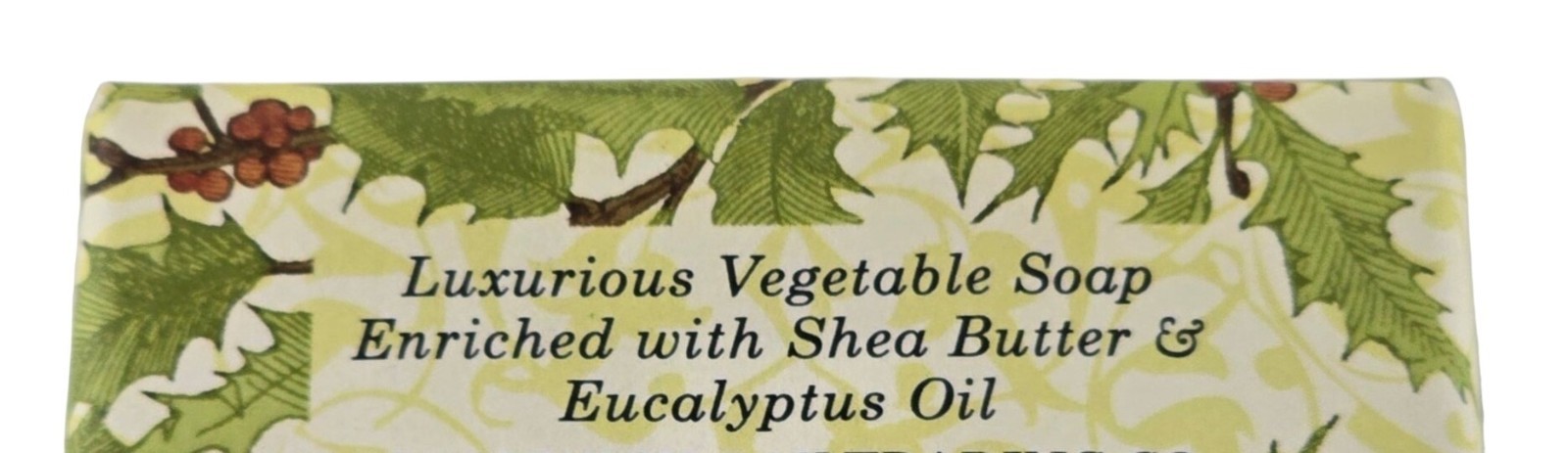 Greenwich Bay Trading Fresh Holly 6.35 oz 180 g Holiday Shea Butter Soap Bar