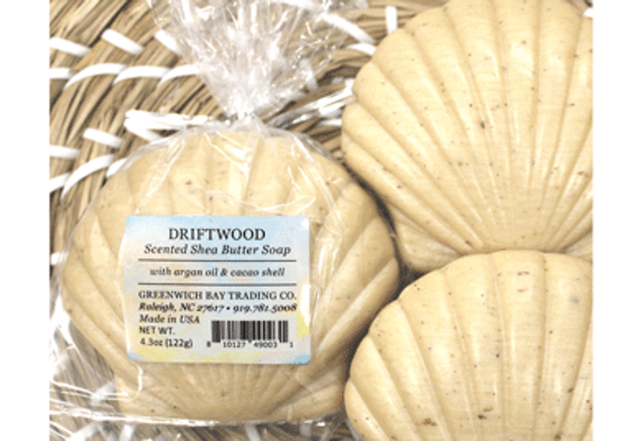 Greenwich Bay 4.3oz Sculpted Seashell Soap, Driftwood (R5T002)