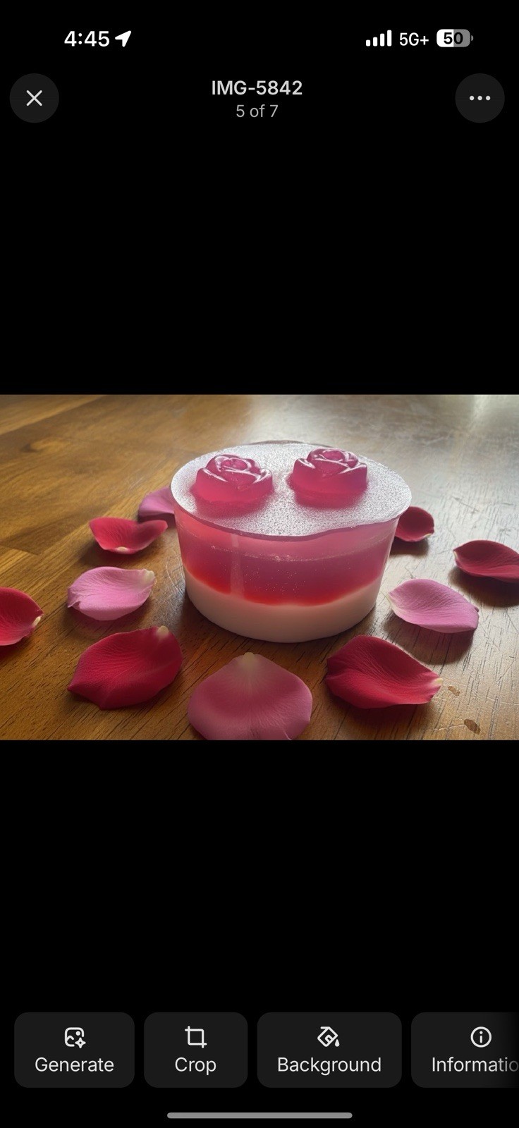 Floral Rose Scented Flower Shaped Body Bar Soap Pink White Unisex Regular Size