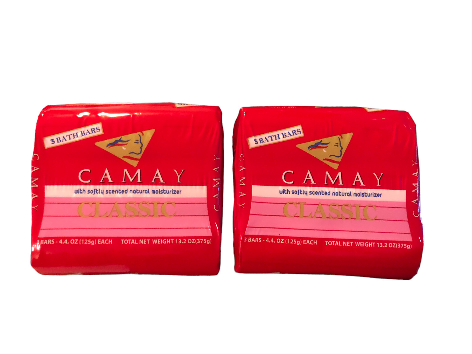 (2) 3 Bar Packs Camay Classic Bath Soap Individually Boxed 6 Bars Total 4oz each