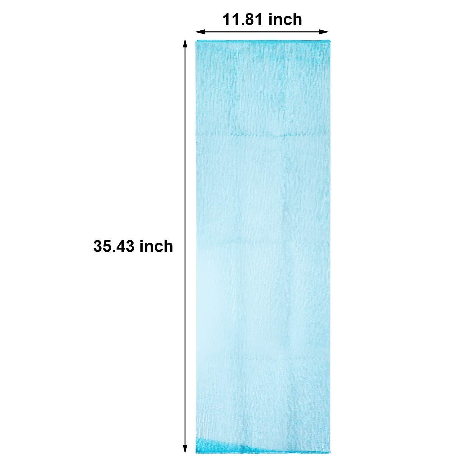Meetory 6 Pieces Exfoliating Nylon Bath Cloth Towel, 35 inches (90cm) Beauty …