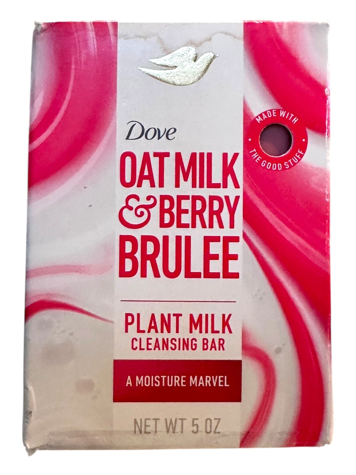 Dove Beauty Plant Based Bar Cleansing Soap Oat Milk Berry 5oz No Sulfates Parabe