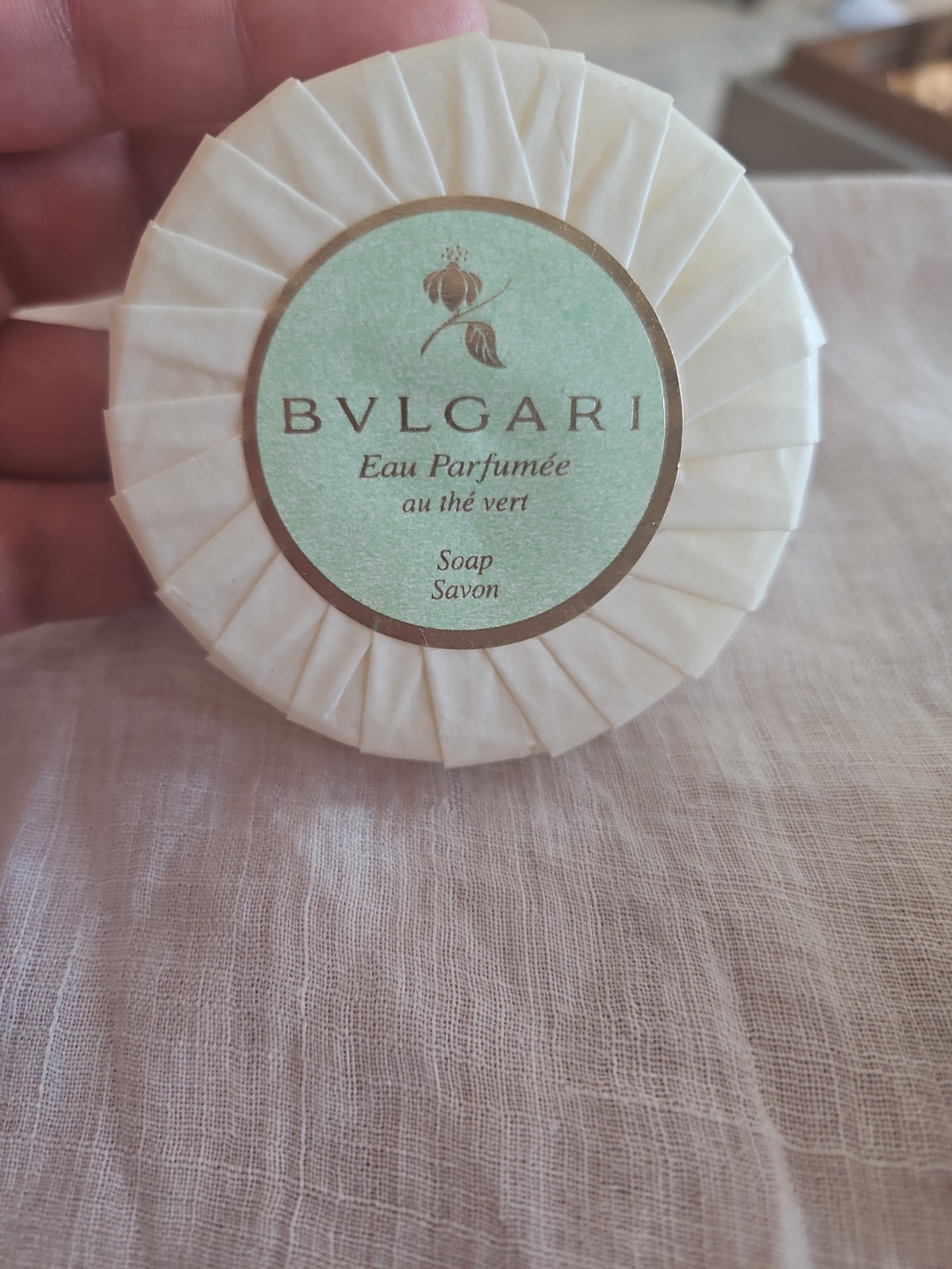 New Bvlgari Eau Parfumee au the vert 2.6 oz Soap Savon