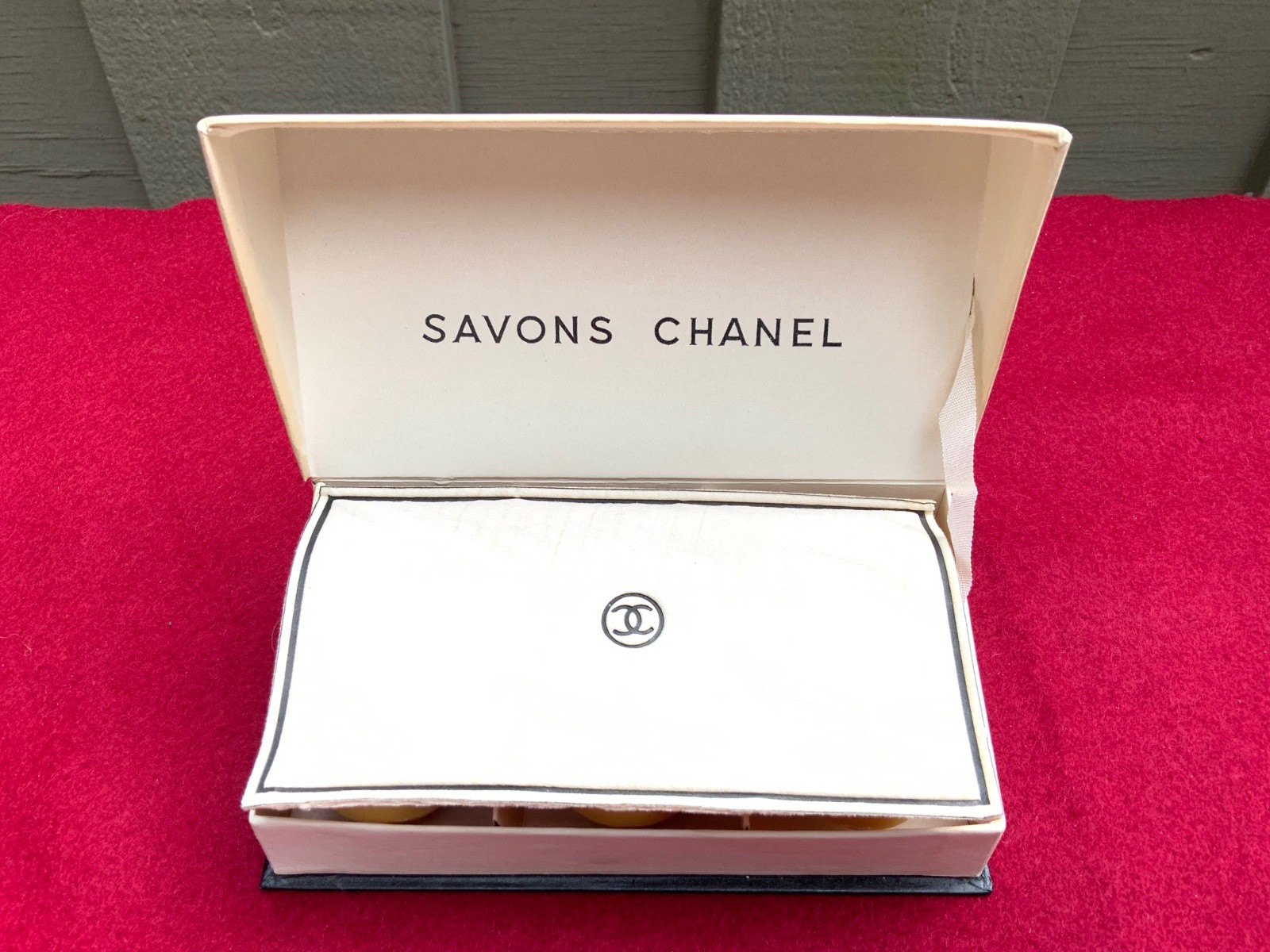 CHANEL Savons / Soap 1960s Oval RARE Original FULL Box Set of 3