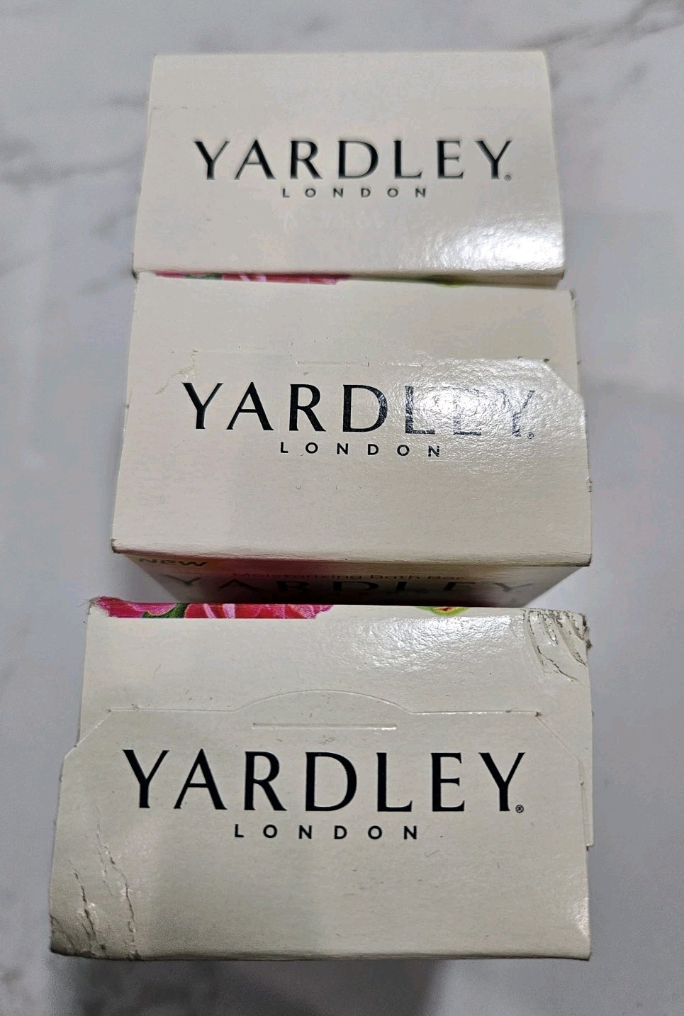 LOT OF (3) BARS YARDLEY LONDON BAR SOAP WILD ROSE 4.25oz EACH BAR