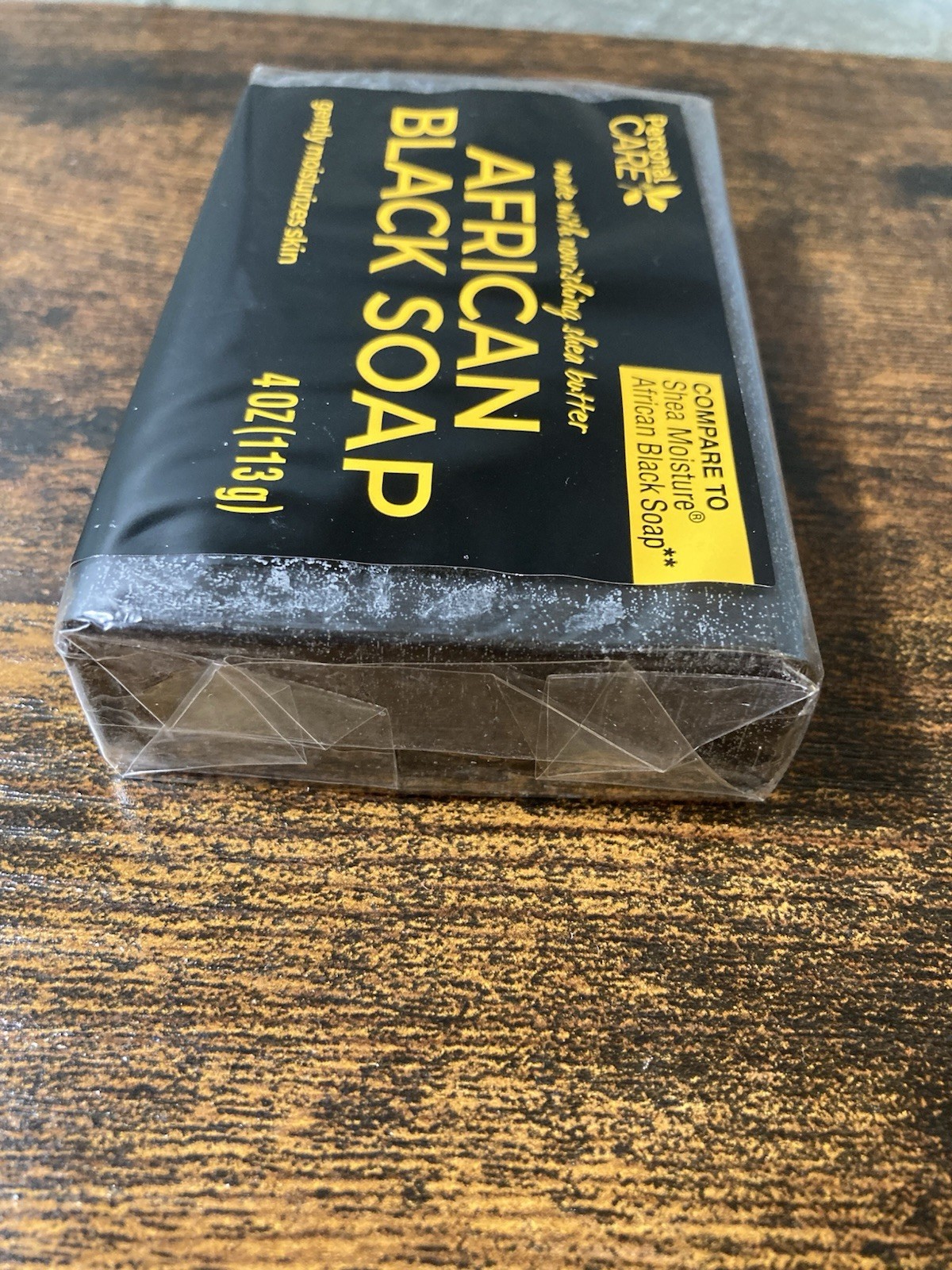 Personal Care African Black Soap With Shea Butter 4oz Bar New QUANTITY OF 1