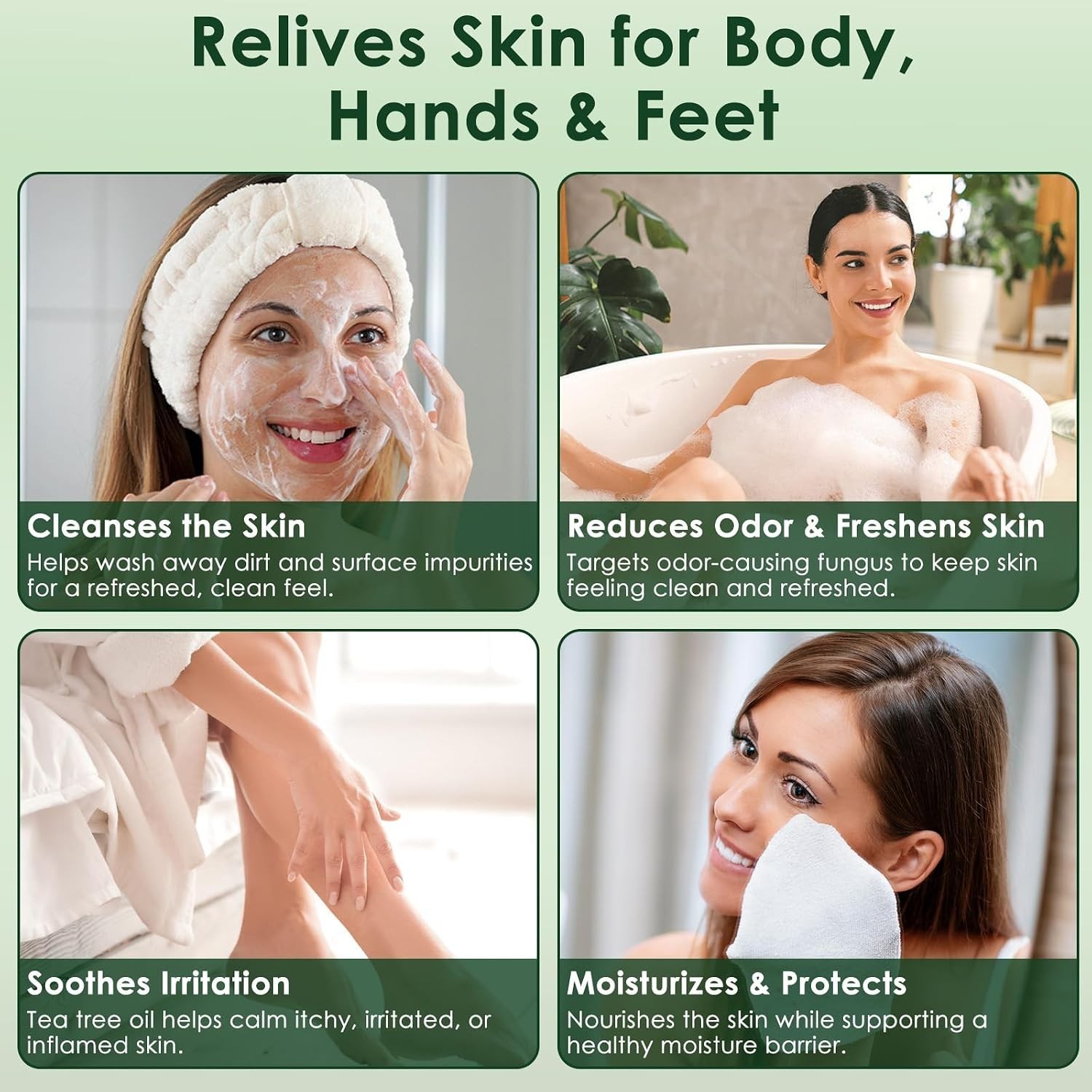 Antifungal Soap, Tea Tree Antifungal Soap Bar for Back Acne, Athlete’s Foot, …