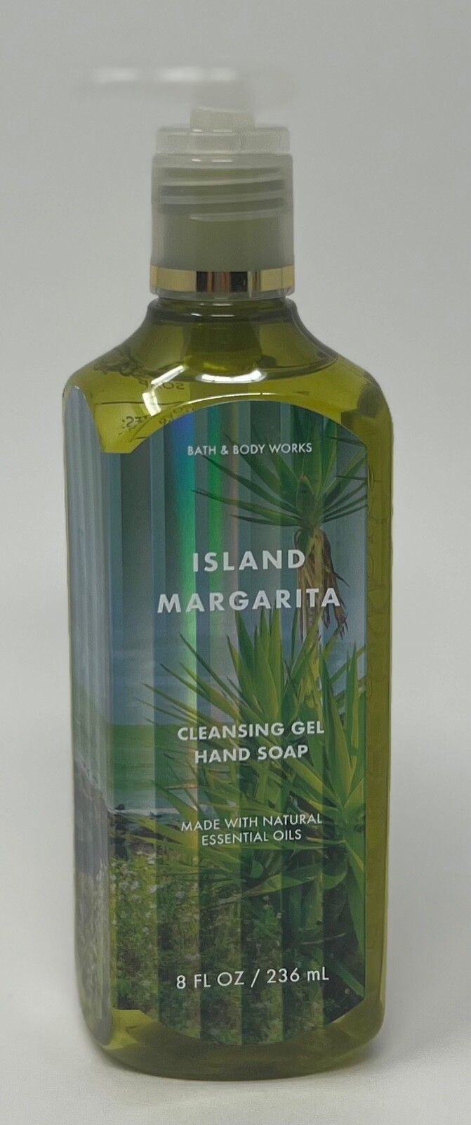 3 NEW BATH & BODY WORKS ISLAND MARGARITA CLEANSING GEL HAND SOAP WASH 8OZ LIME