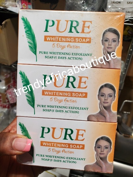 X 2 Pure Whitening Exfoliating Soap 5 Days Action 150g X 2 soap sale