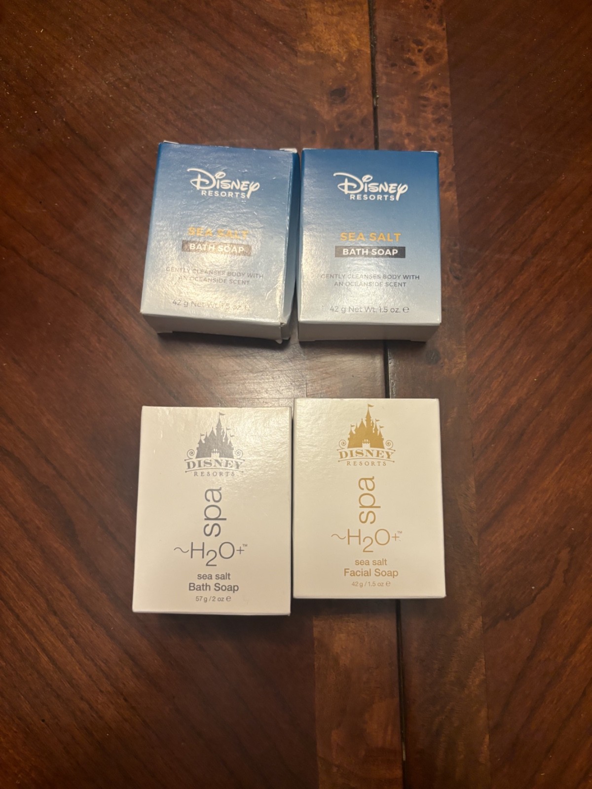 Disney Resorts Bath Soap Bar, lotion & Shampoo / Conditioner h2o sea salt spa