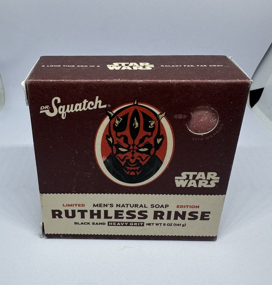 Dr Squatch Star Wars Bundle Soap Limited Edition 3 Pack Lot Yoda Luke Darth Maul