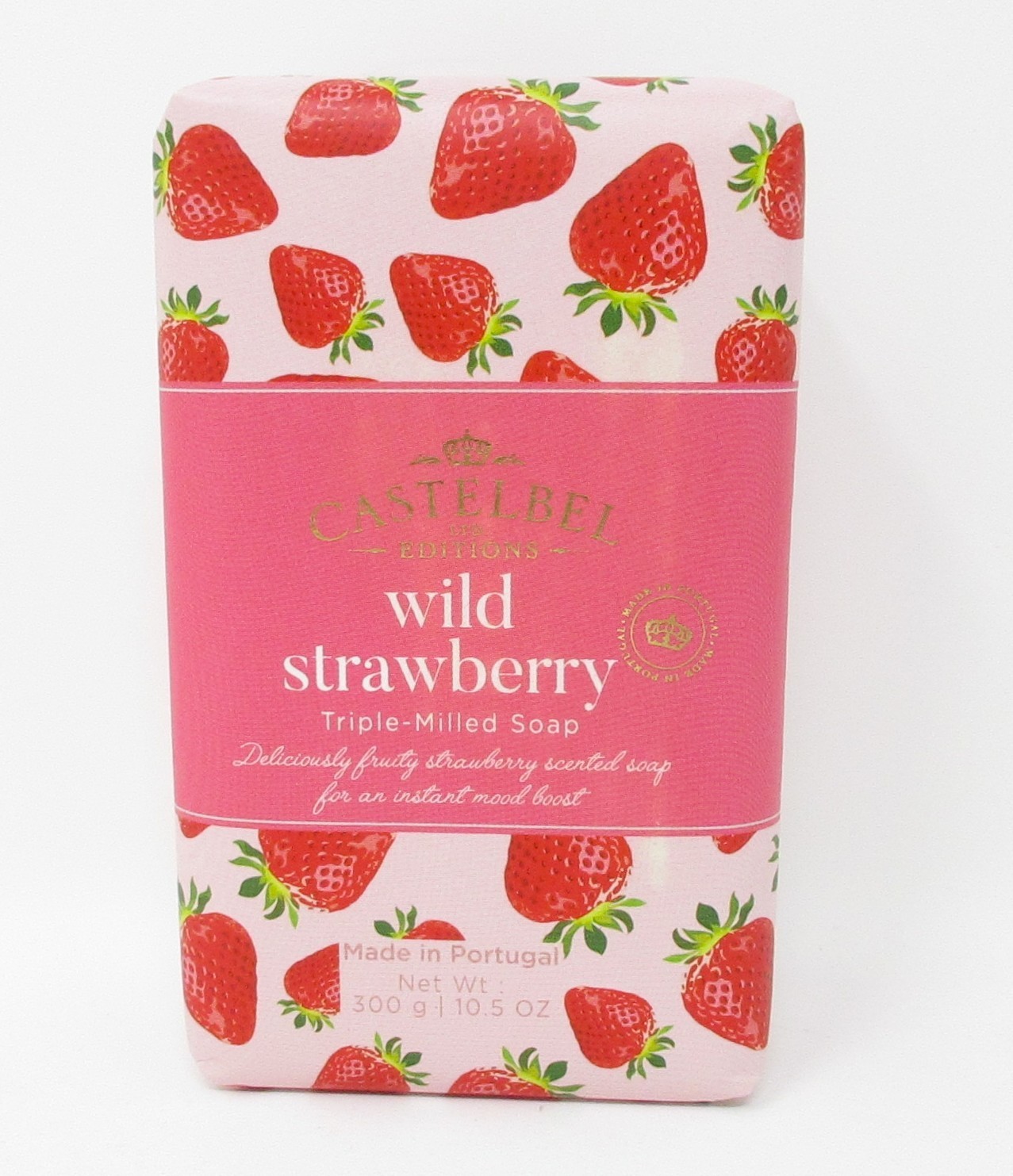 Castelbel Luxury Bath Bar Soap Wild Strawberry Scented 10.5oz LTD Editions