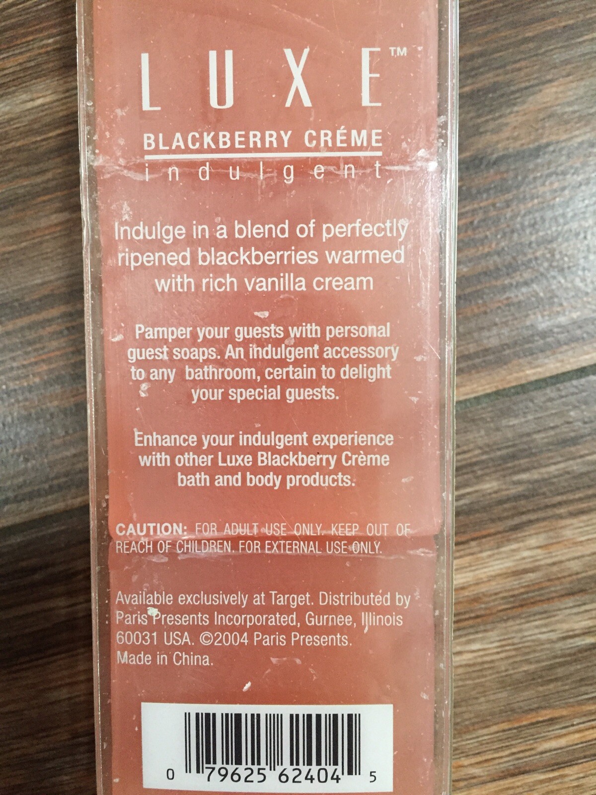 LUXE Brand Indulgent Blackberry Creme 6 Guest Square Bath Soaps 7.2 Oz