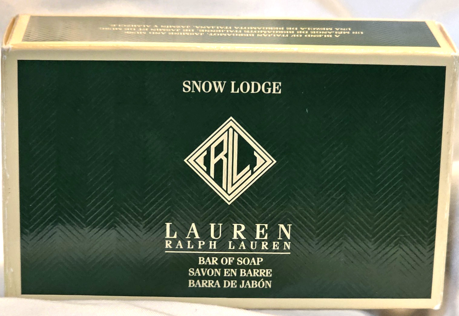 Lauren Ralph Lauren Soap Bar 7 oz Snow Lodge Sealed WITH CHIP see photo With Box