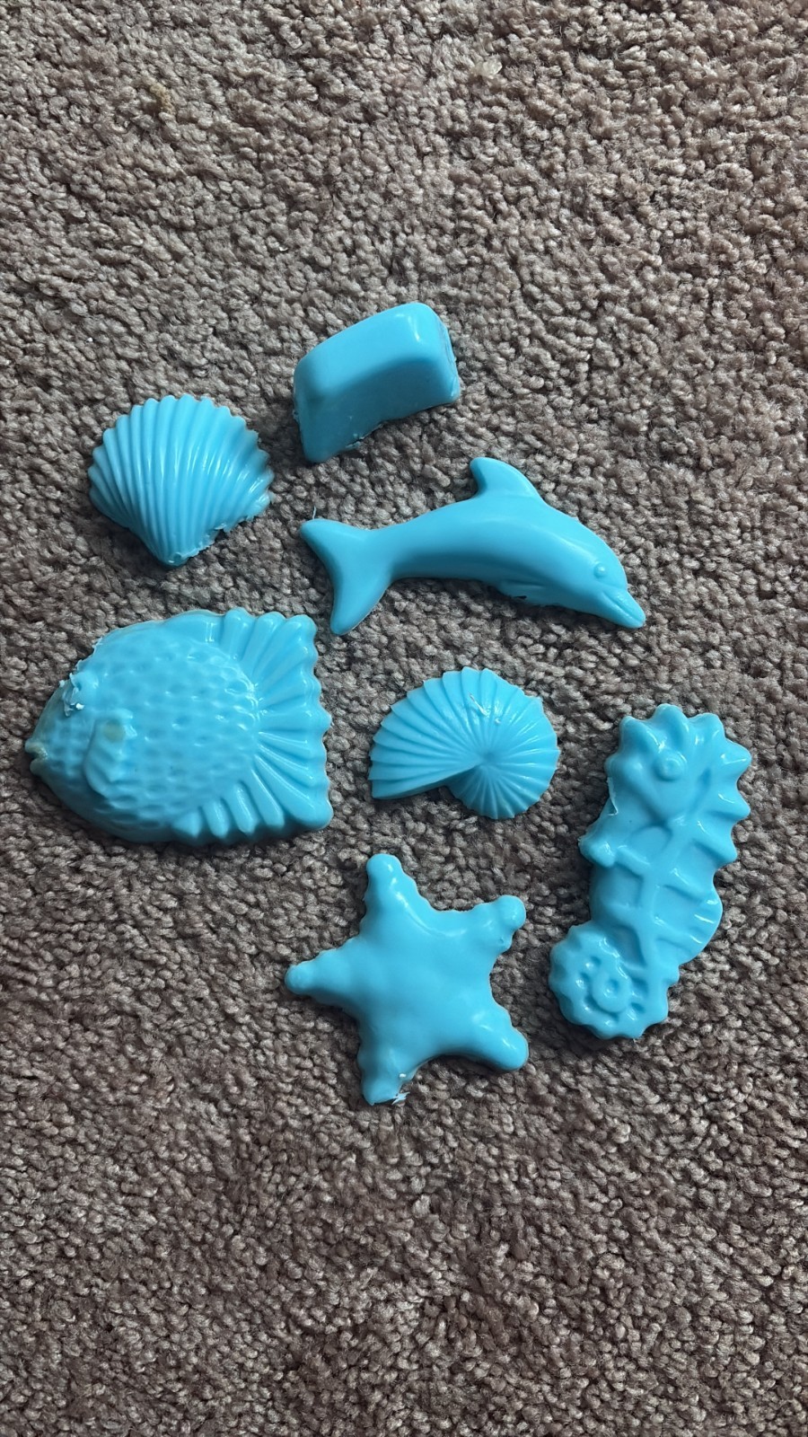 homemade soap, light blue, rosemary scent, animals figures – doggies and ocean