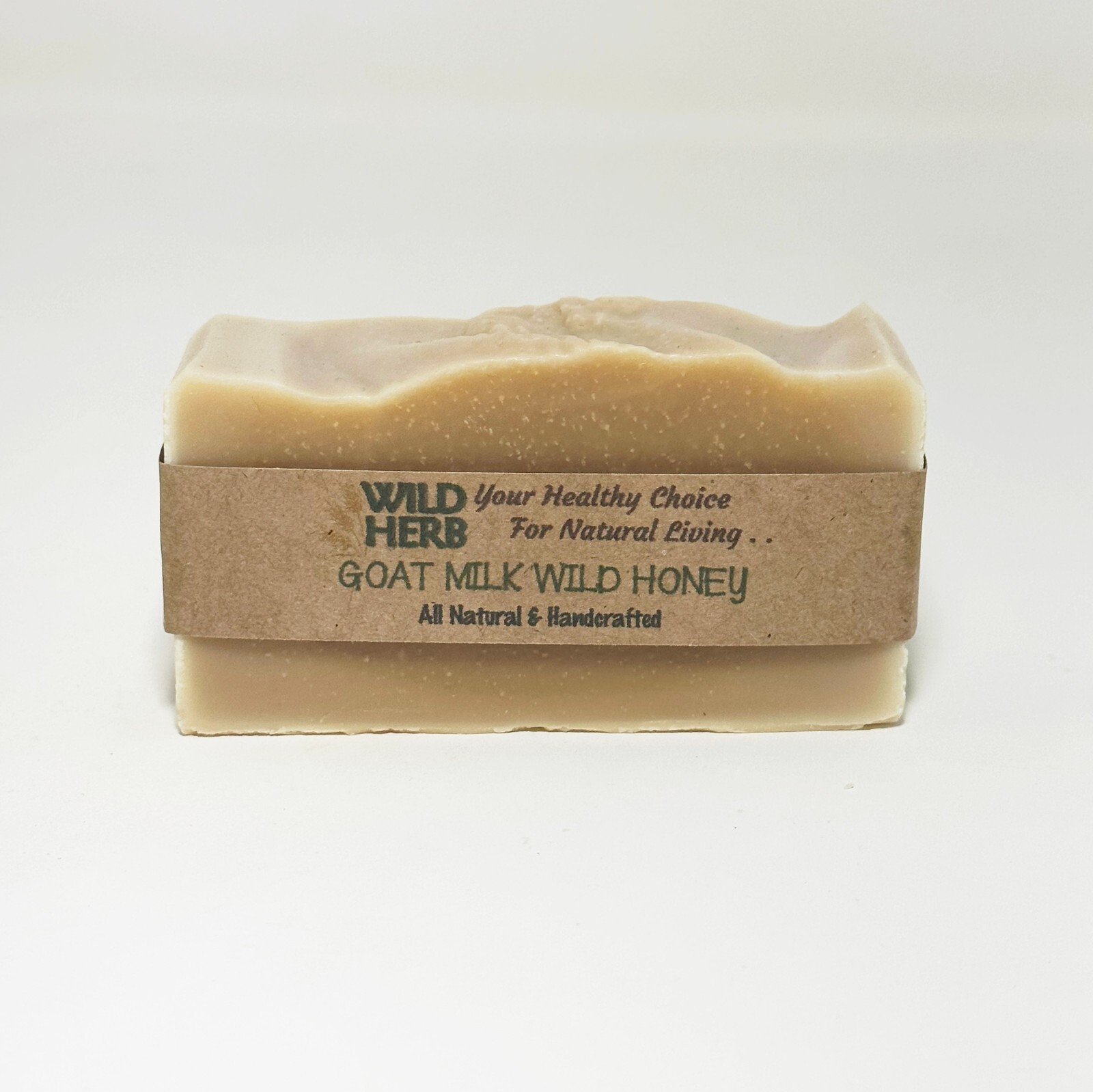 Goat Milk Wild Honey (Unscented) NATURAL ORGANIC SOAP BAR | By Wild Herb Soap